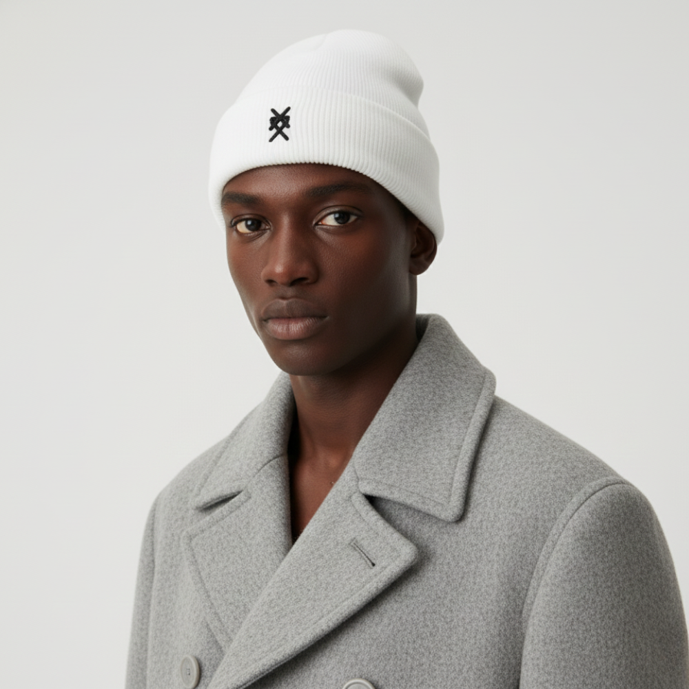 LAB White Beanie