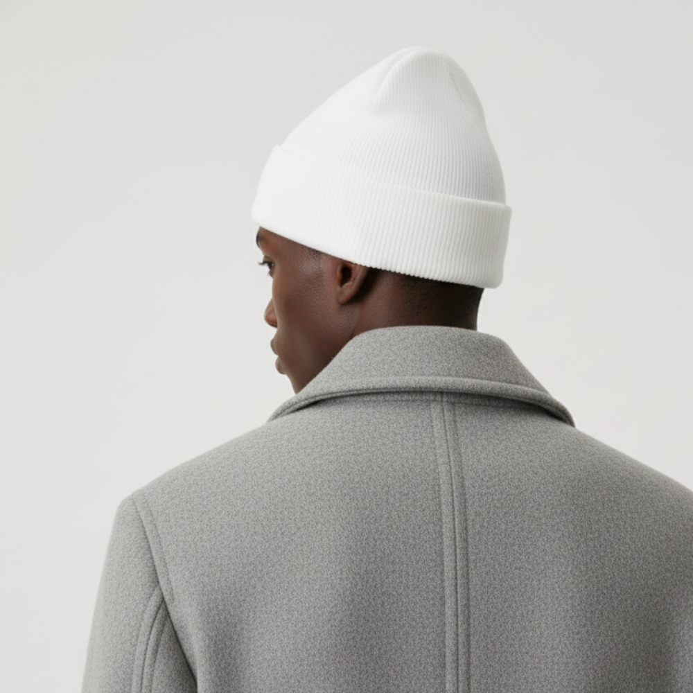 LAB White Beanie